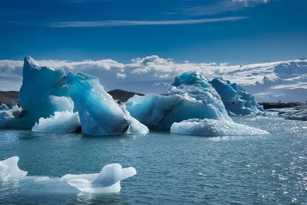 Greenland ice sheet, a major potential climate tipping point for sea level rise. 