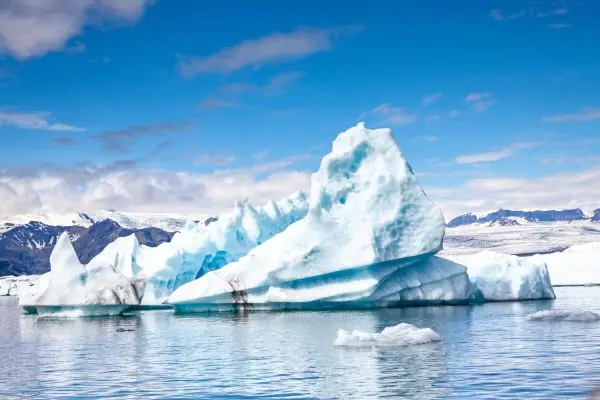 Image of Antarctic ice sheet. 