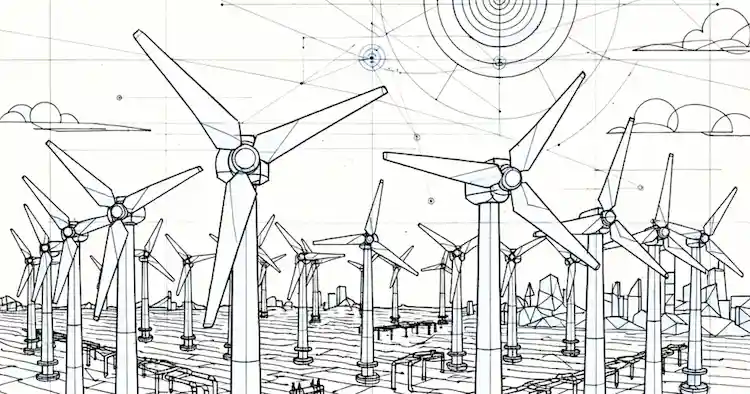 Design sketch image of a renewables project
